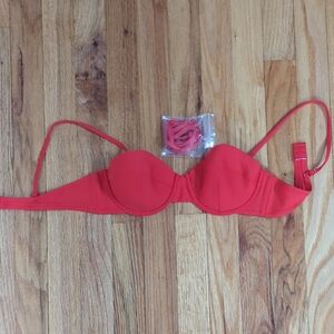 Red Underwire Bikini Top